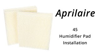 AprilAire 45 Water Panel Installation