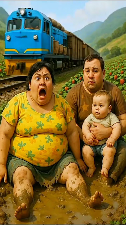Evolution animasi : pregnant woman running beside the tracks🥰 crissty✅ #cute #cat #animasi #love
