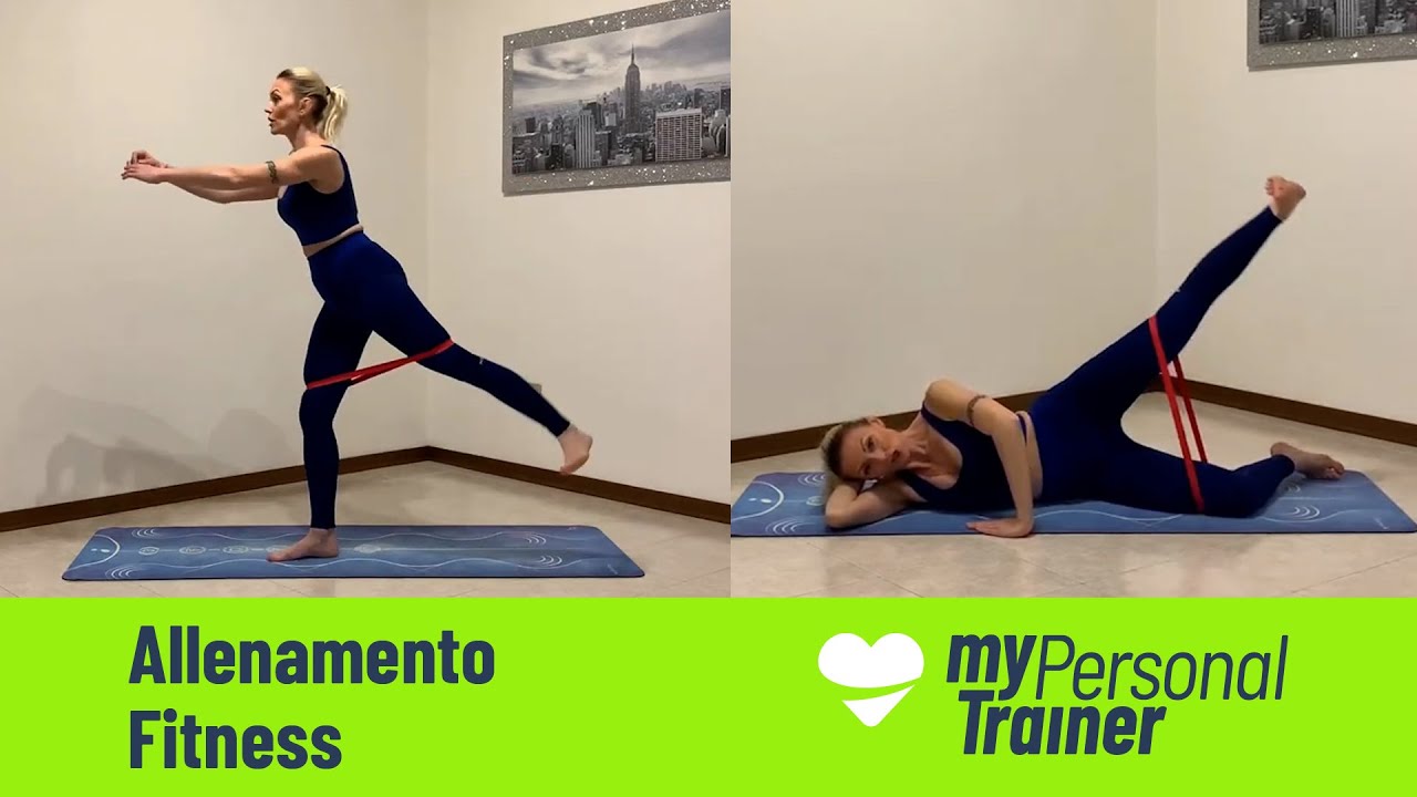 Allenamento con l’elastico per le gambe e i glutei - YouTube