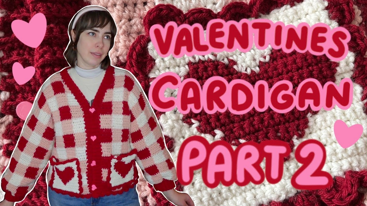 Valentines Cardigan: Part 2 - YouTube