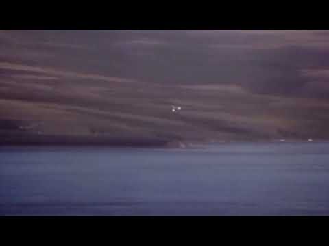 Argentine aircraft attacking the British task force in San Carlos Bay (1982, Falklands War)