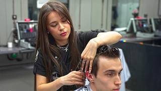 ASMR This Gorgeous Female Barber s Work Will Melt Your Stress Away