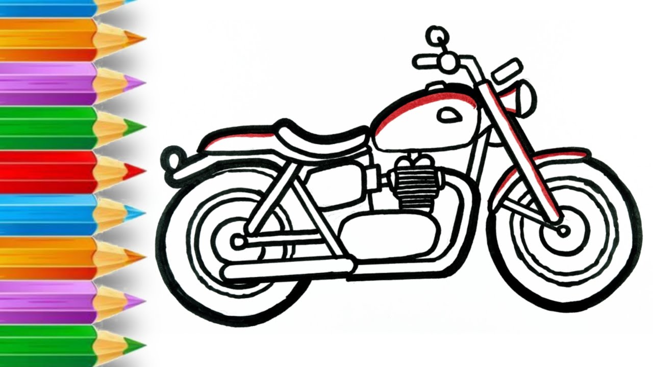 easy bike drawing 