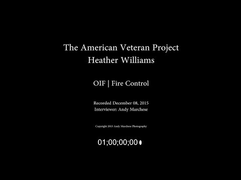 هدر ویلیامز | OIF | کنترل آتش -- بریده نشده