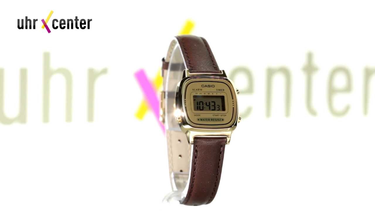 Bracelet En Cuir Marron Casio Pour Montres LA670WEGL-9 / LA670WEGL-9EF - Remplacement Unisexe