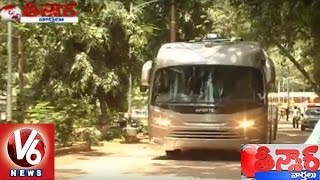 New Bullet Proof Bus For Ap Cm Chandrababu Naidu Teenmaar News V6 News