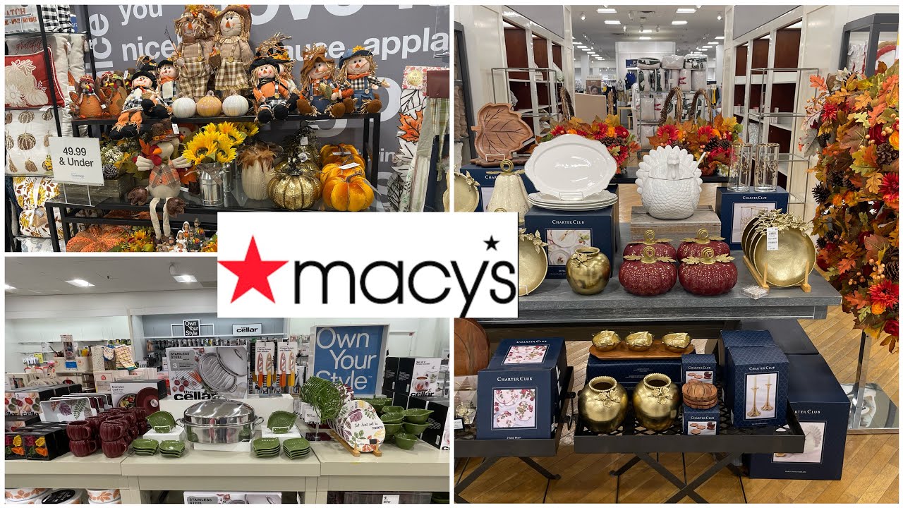 Macy’s Fall Decor 2023 🦃 Macys Backstage Fall Decor 🍁 YouTube
