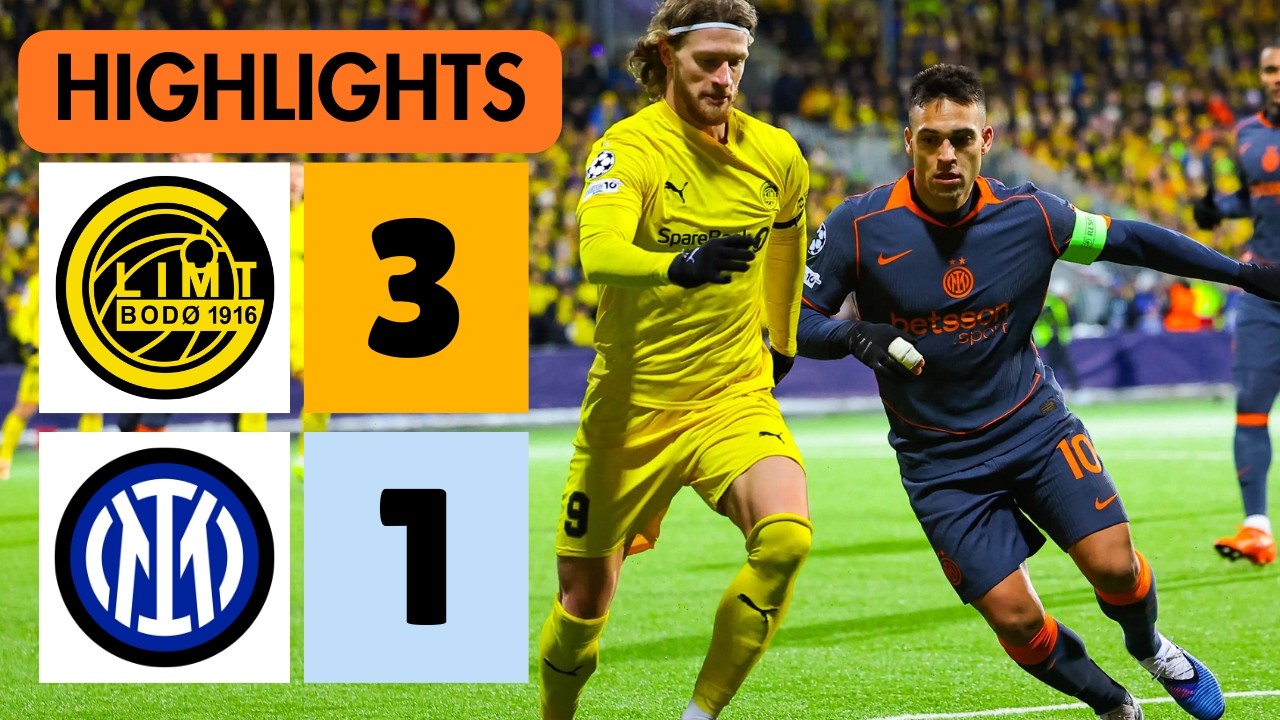 Bodø/Glimt 3-1 Inter🔥Highlights & Goals | UEFA Champions League