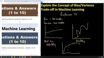 Question 20 -  What is Bias Variance Trade off in Machine Learning