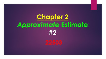 Approximate Estimate Part-2 (In Marathi and English)