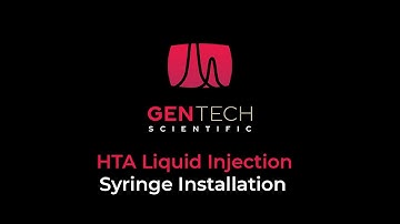 HTA Liquid Injection Syringe Installation