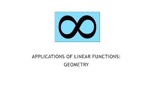College Algebra 1.2.2 Applications of Linear Functions: Geometry