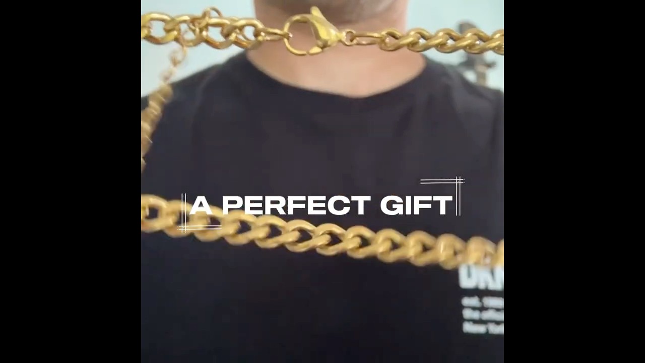 Gold Curb Chain Necklace | 5mm Width 