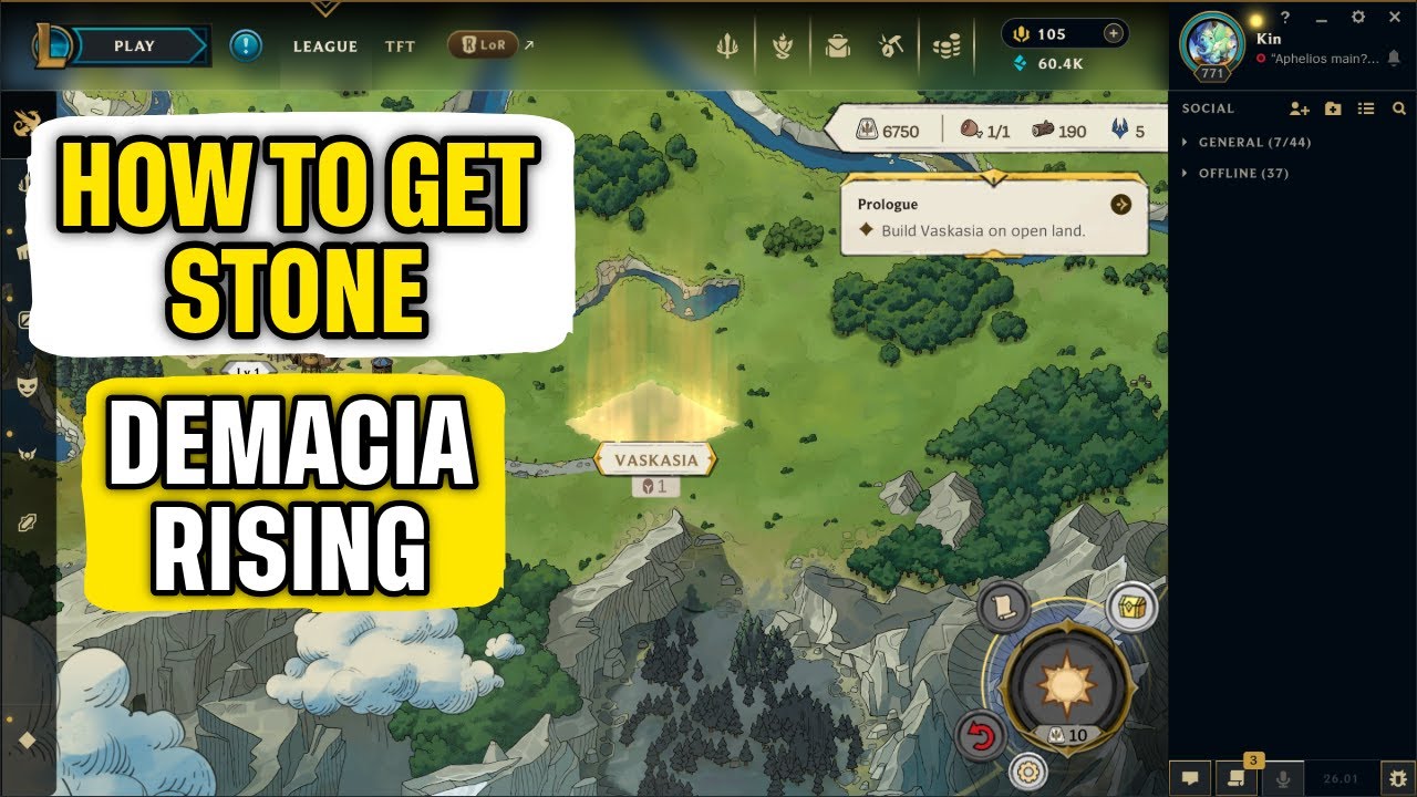 How to Get Stone and Build a Quarry Demacia Rising Quick Guide - YouTube