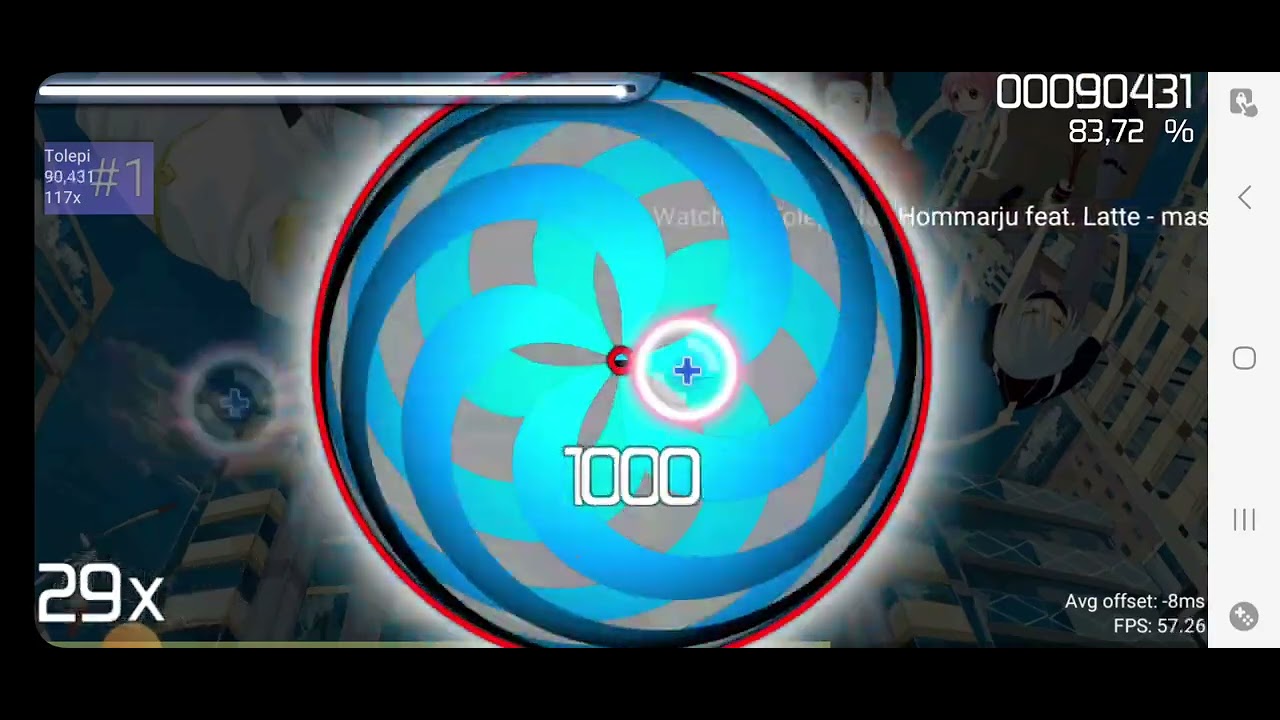 Hommarju feat. Latte - masterpiece [Easy Dan] (DT Mod) osu!droid played ...
