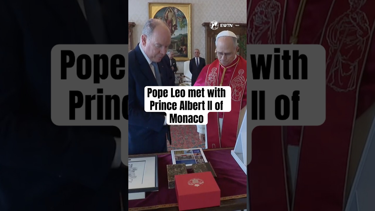 Pope Leo XIV met at the Vatican with Prince Albert II of Monaco