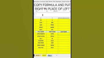 Advanced Excel Formulas, Combined or Split two or more words using CONCATENATE/LEFT?RIGHT FUNCTION
