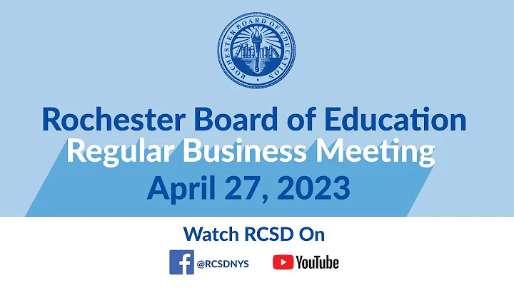 Code of Conduct Public Hearing & April Board Business Meeting | April 27, 2023