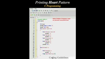 Heart Pattern ❤ #short | C Programming