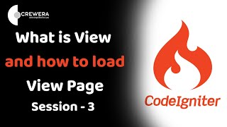 What is view in codeigniter and how to load View Page with help of controller #codeigniter#framework