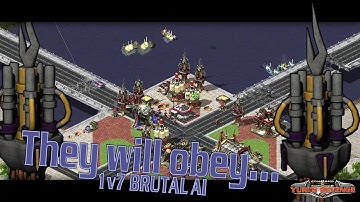 INTENSE WARFARE - 1v7 BRUTAL AI + Supers ( Command & Conquer - Yuri
