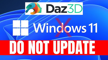 Daz Studio | DO NOT UPDATE TO WINDOWS 11