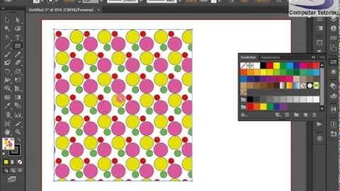 How to create a polka dot pattern swatch illustrator