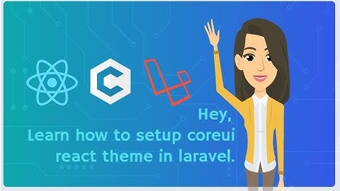 How to setup coreui react theme in laravel