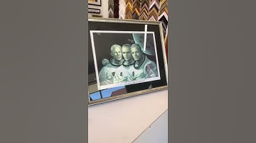 Apollo 11 custom framed poster print by www.ModernMemoryDesign.com