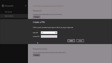 Windows 8.1 Log in with a PIN