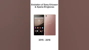 Evolution Of Sony Ericsson Xperia Ringtones Sony Smartphone Ringtones Phonecalls 