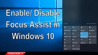 How to Use Focus Assist on Windows 10 - Do not Disturb Mode to Silence Notifications screenshot 2