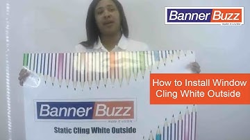 How to Install Window Cling White Outside