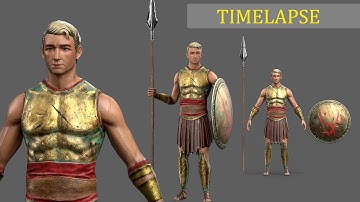 3d character modeling time lapse
