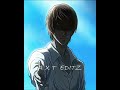 💀 Death Note | Light Yagami Edit #deathnote #lightyagami #anime #yagamiedit