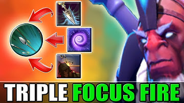 Focus Fire Triple Modifier [Permanent Bash Build] Dota 2 Ability Draft