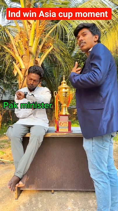 Ind vs pak Asia cup final win,💪 India celebration without cup 😜 Pakistan players be like 🤣