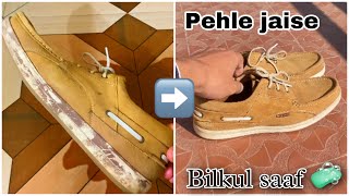 Cleaning my Red Chief suede leather casual shoes at home 👟🏡 screenshot 4