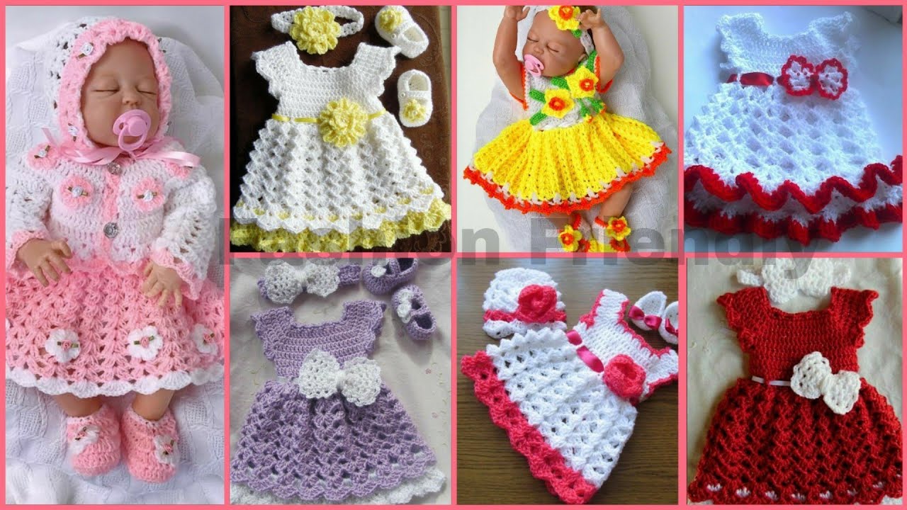 baby crosia frock design