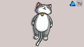 Sleeping Cat Vector Illustration in Affinity Designer