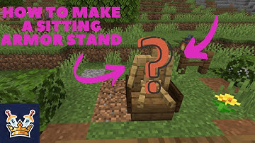 How to make a sitting armor stand in Minecraft [1.15]