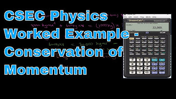 CSEC Physics Worked Example - Conservation of Momentum 2 | Junior Roberts