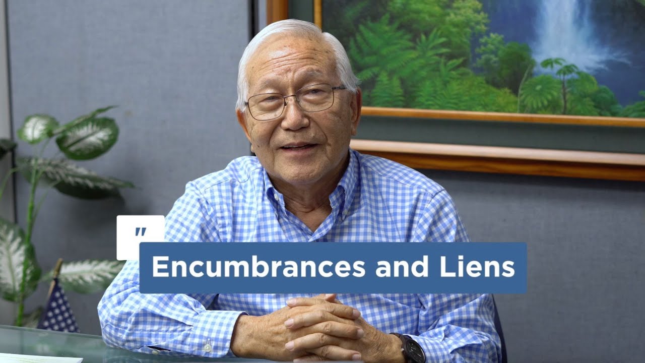 Encumbrances and Liens - Abe Lee Seminars Sessions