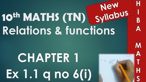 10th maths chapter 1 exercise 1.1 question 6(i) tn samacheer Hiba maths