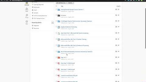 Schoology Folders