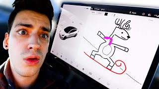 I Tried To Draw In My Tesla...