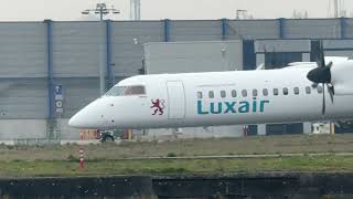 Airplanes Taking Off And Landing At London City Airport Lcyeglc 10 Feb 25