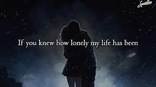 THIS SONG is so EMOTIONAL!  'If you knew how lonely my life has been'...