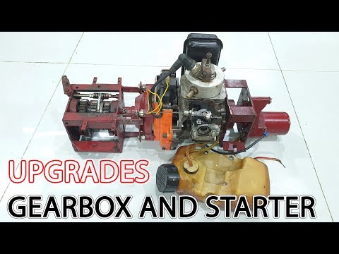 2-Stroke Engine Upgrades Gearbox And Starter For DIY RC Car