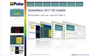 Speedstack 2017 Q2 Update  Apr 2017